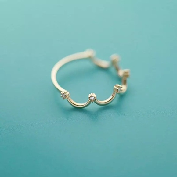 3/$15🔥18k gold plated simulated diamond heart ri… - Picture 5 of 5